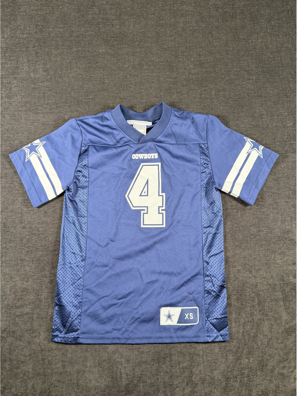 Dallas Cowboys Authentic Dak Prescott #4 Football Youth Jersey XS